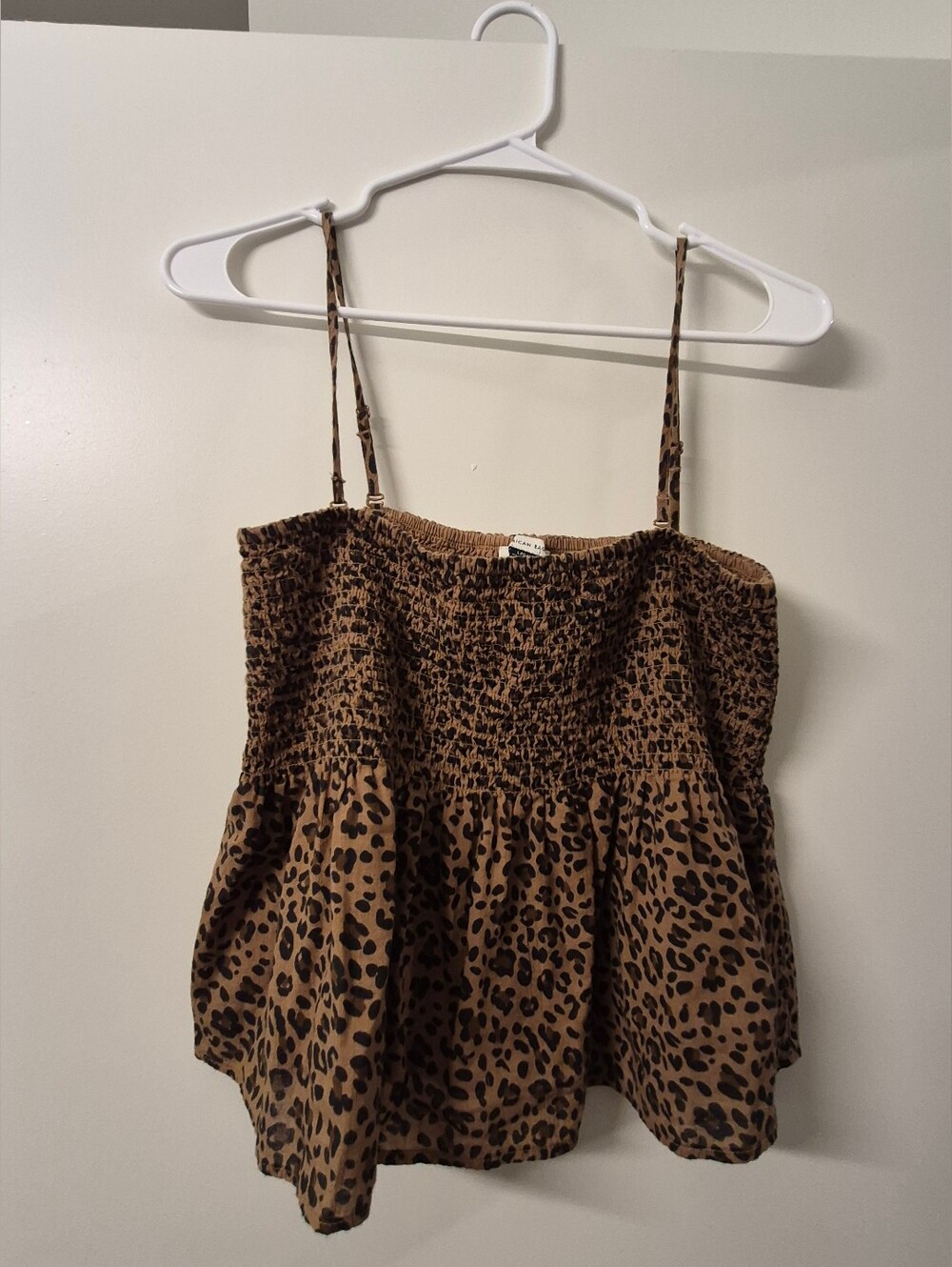 Leopard Print Smocked Cami Top - American Eagle